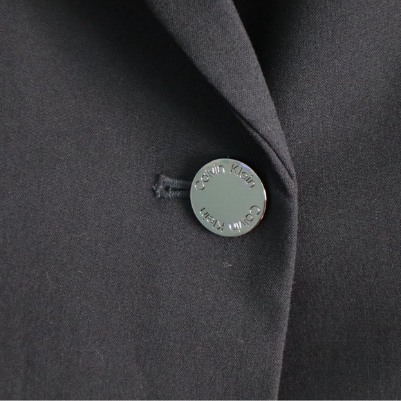 Calvin Klein Navy Button Blazer - Picture 3 of 16